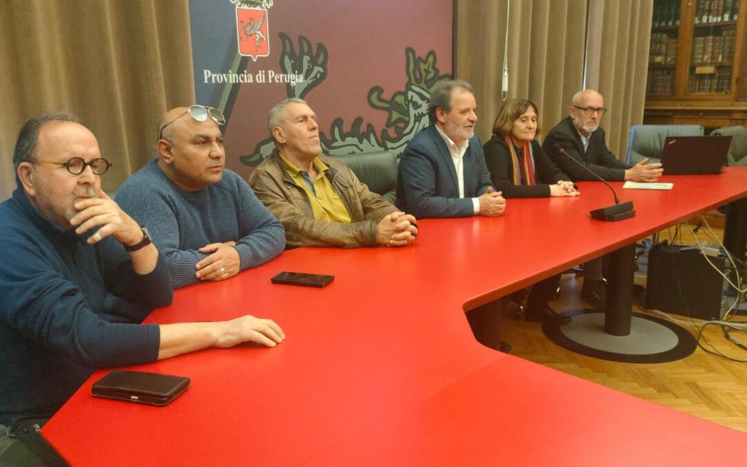 Conferenza stampa iniziativa del 29 marzo in piazza Birago a PerugiaL’UMBRIA DELLA PACE CONTRO IL RIARMO STOP GENOCIDIO A GAZA