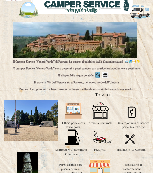 Camper Service Venere Verde a Parrano