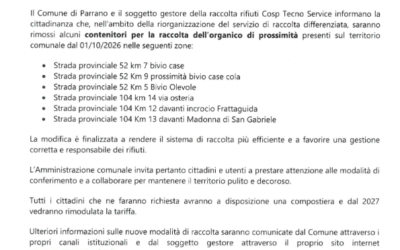 Rimozione di alcuni contenitori dell’organico di prossimità