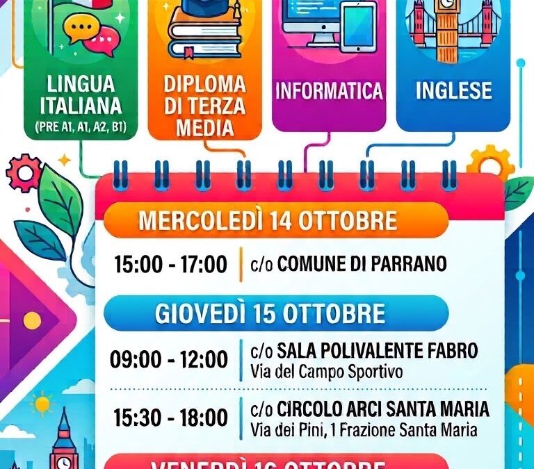 Iscrizioni aperte CPIA Ficulle